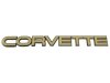 1984-1990 C4 Corvette Rear Bumper Emblem Gold Finish