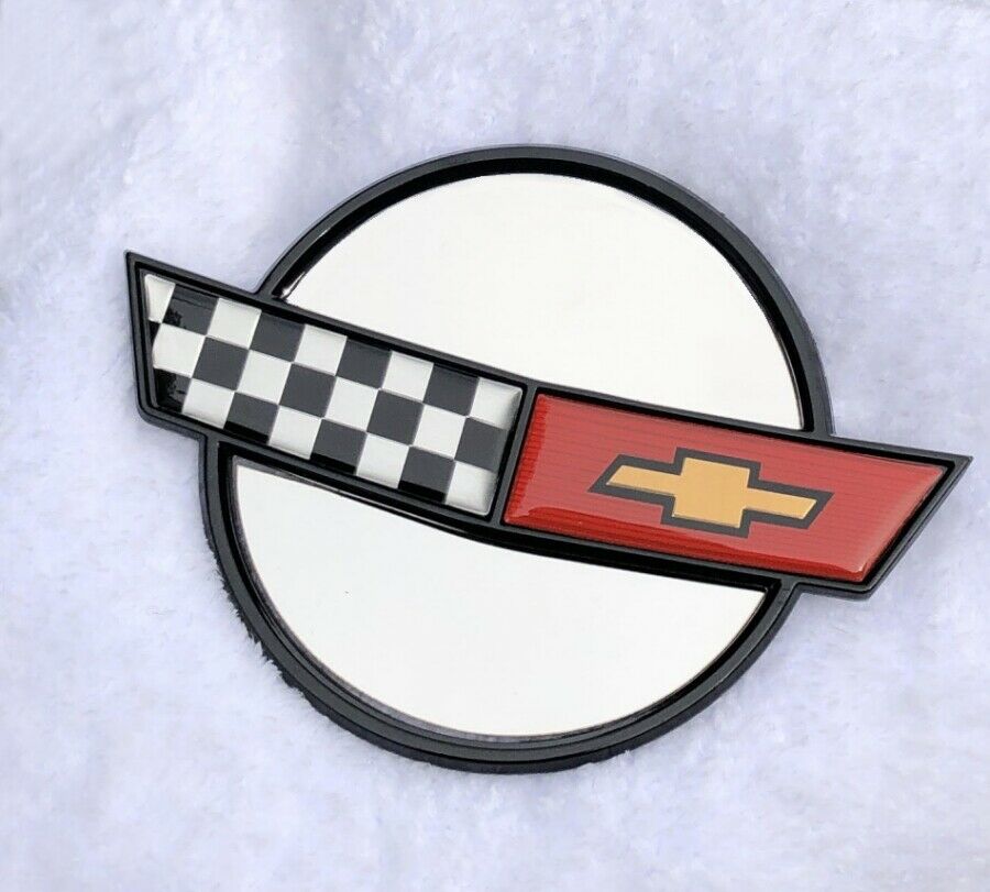  C4 Corvette Front Nose Emblem + Gas Fuel Lid Emblem