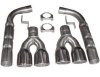 1984-1996 C4 Corvette Allens Exhaust Muffler Eliminators With Dual Tips