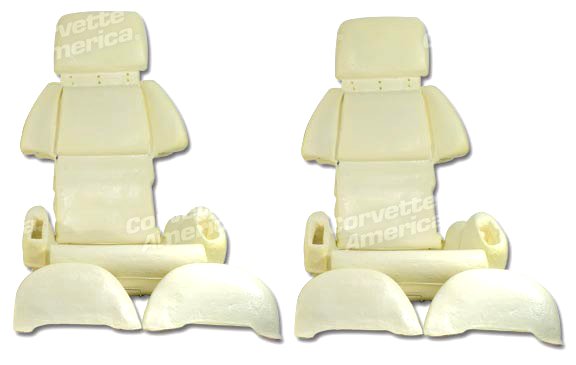 1989-1990 C4 Corvette Seat Foam 4 Piece Kit