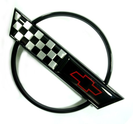 1991-1996 C4 CorvetteFuel Door Emblem Black