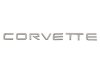 1991-1996 C4 Corvette Rear Bumper Emblem Silver Finish