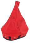 1997-2004 C5 Corvette Leather Shift Boot With Retainer Torch Red