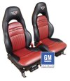 C5 Corvette Replacement Leather Embroidered Leather Seat Covers