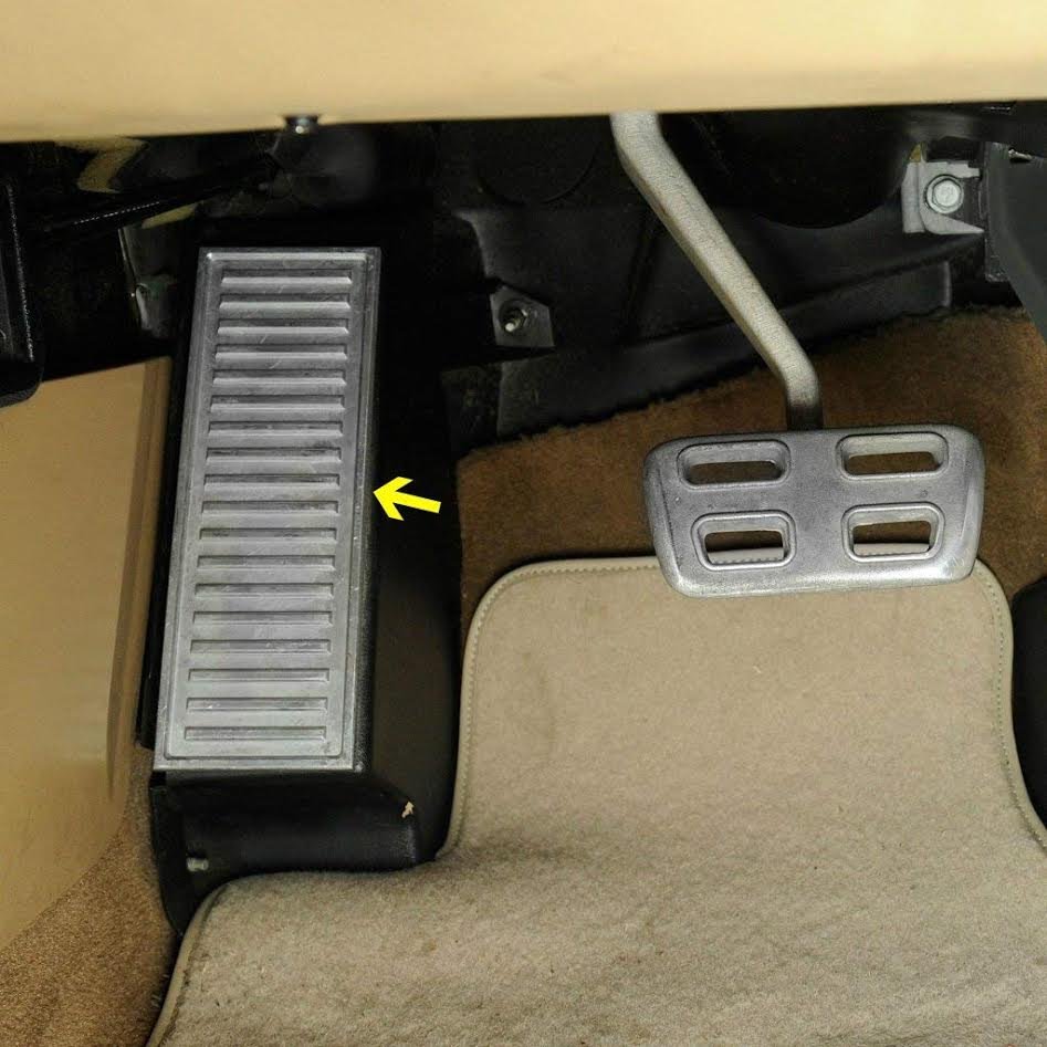 1997-2013 C5-C6 Corvette Aluminum Dead Pedal