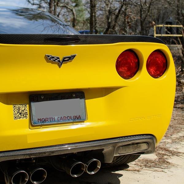 2005 - 2013 CORVETTE C6 ZR1 STYLE CARBON FIBER REAR SPOILER