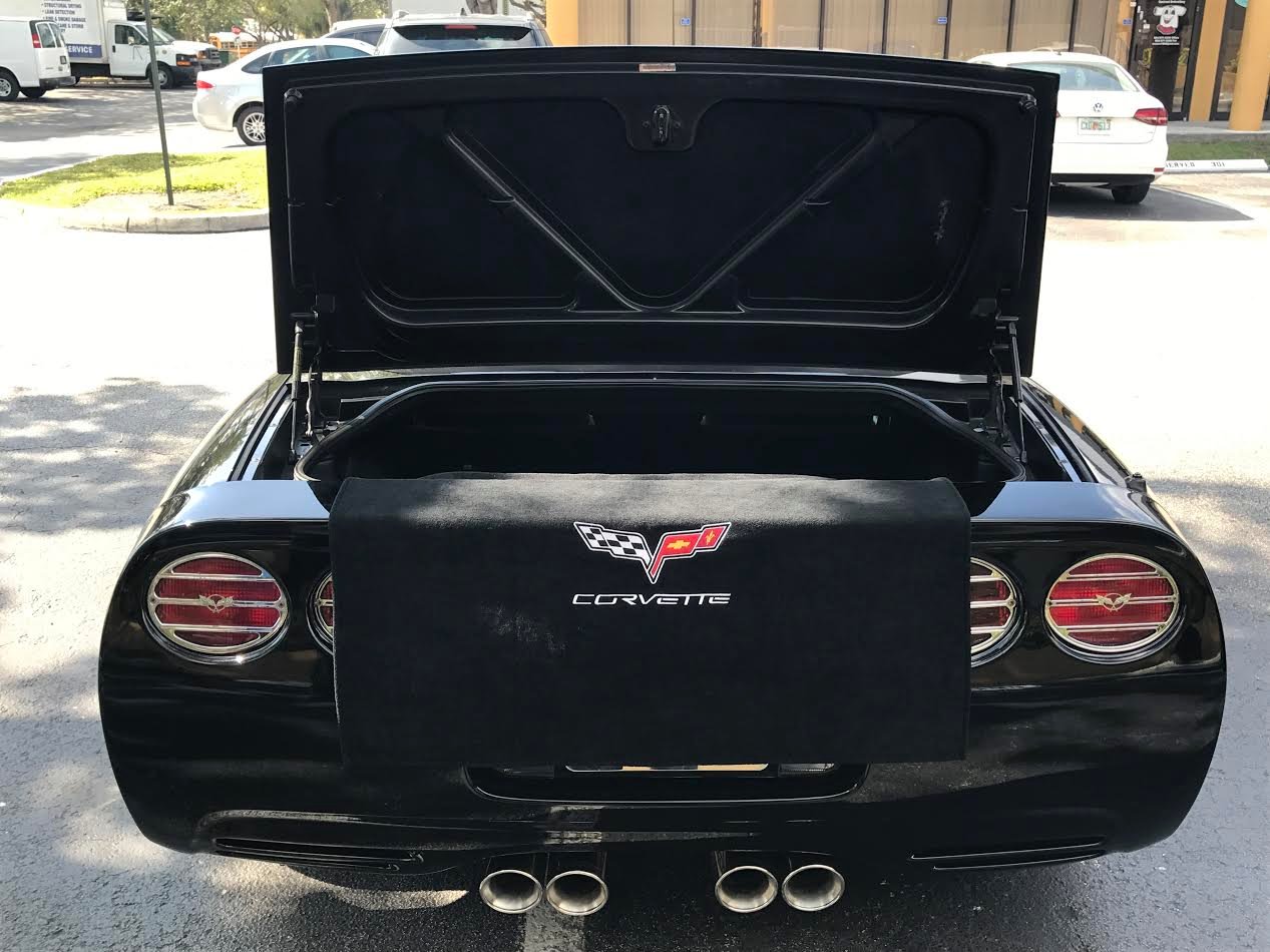 C6 Corvette Trunk Armour Protection Towel With Embroidered Emblem.