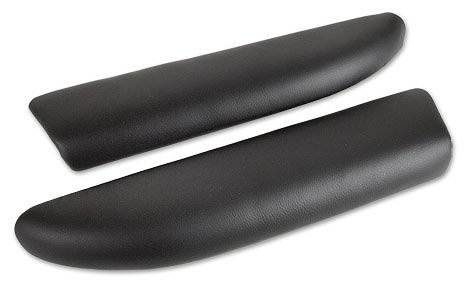 2005-2013 C6 Corvette Leather Armrest Pads Ebony