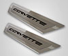 2005-2013 C6 Corvette Outer Door Sills 'Corvette' Inlay 2pc 