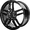 2005-2013 C6 Corvette Performance Replicas Z51 Style Split Spoke Gloss Black Wheel Rim 18x8.5" (Front)