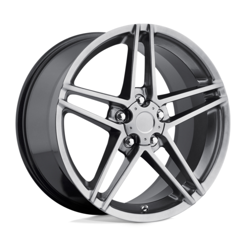 2006-2013 C6 Corvette Dark Hyper Black Replica Wheel 18x9.5" Fits Z06/GS Front 2006-2013 C6 Corvette Dark Hyper Black Replica Wheel 18x9.5" Fits Z06/GS Front