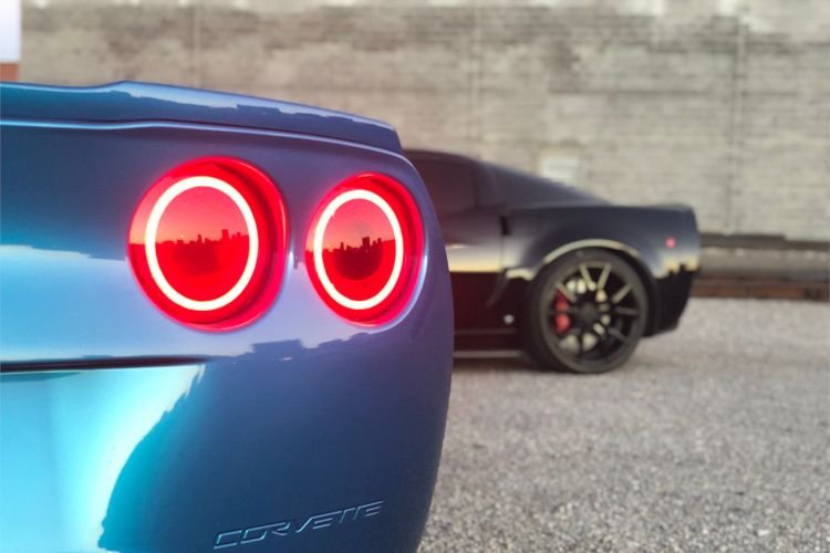 2006-2013 C6 Corvette LED Tail Light HD Halos.