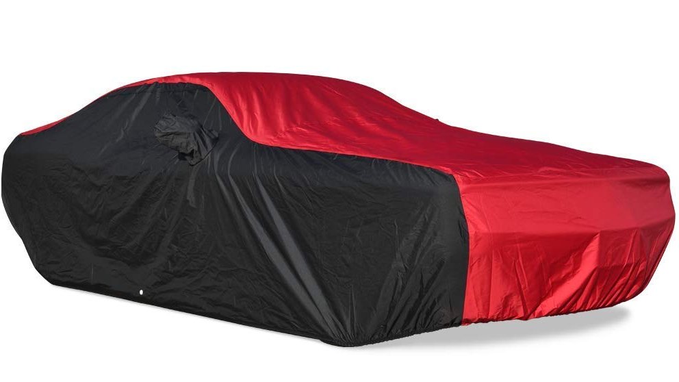 2008-2019 Dodge Challenger Ultraguard Plus Car Cover Indoor/Outdoor Protection Red/Black 