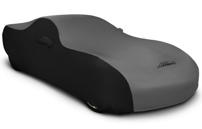 2008-2023 Challenger Coverking Stretch Car Cover Black and Gray 2008-2023 Challenger Coverking Stretch Car Cover Black and Gray