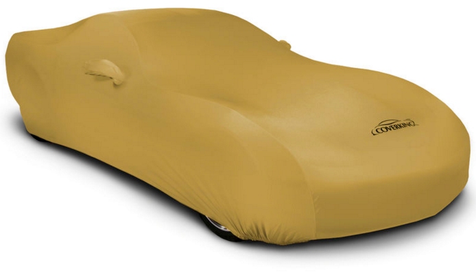 2008-2023 Dodge Challenger Coverking Satin Stretch Car Cover Gold 2008-2023 Dodge Challenger Coverking Satin Stretch Car Cover Gold