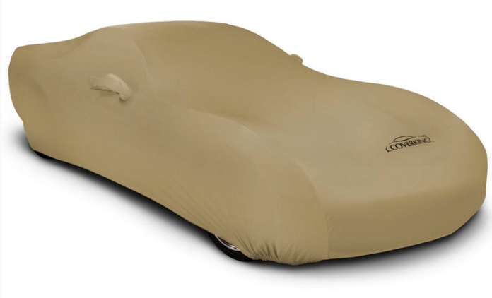 2008-2023 Dodge Challenger Coverking Satin Stretch Car Cover Tan