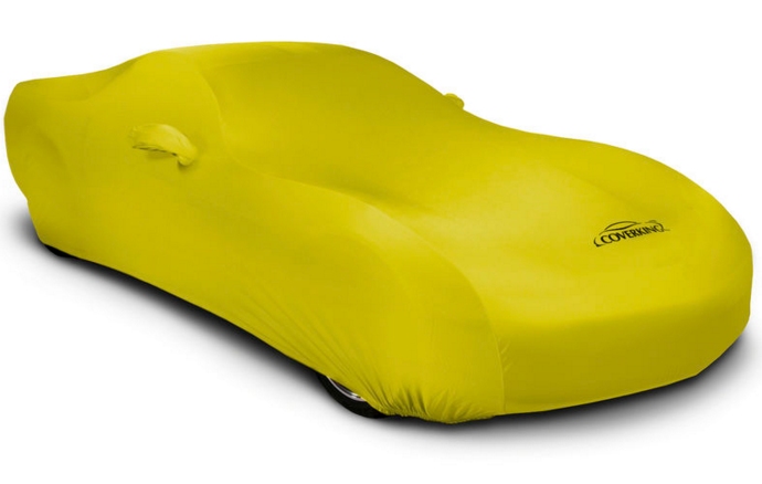 2008-2023 Dodge Challenger Coverking Satin Stretch Car Cover Yellow 2008-2023 Dodge Challenger Coverking Satin Stretch Car Cover Yellow