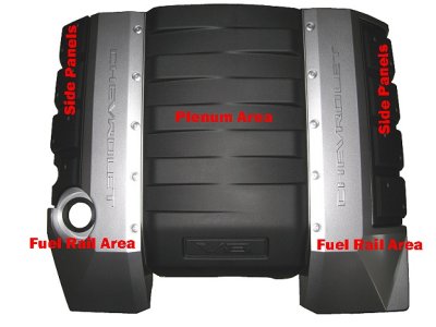 2010-2015 Camaro Painted Engine Cover-1 