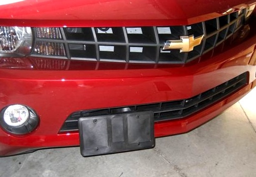 2010-2015 Camaro Retractable Front License Plate Bracket Show N Go