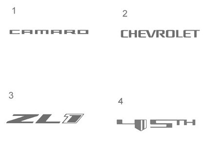 2010-2015 Camaro illuminated door sill plate options