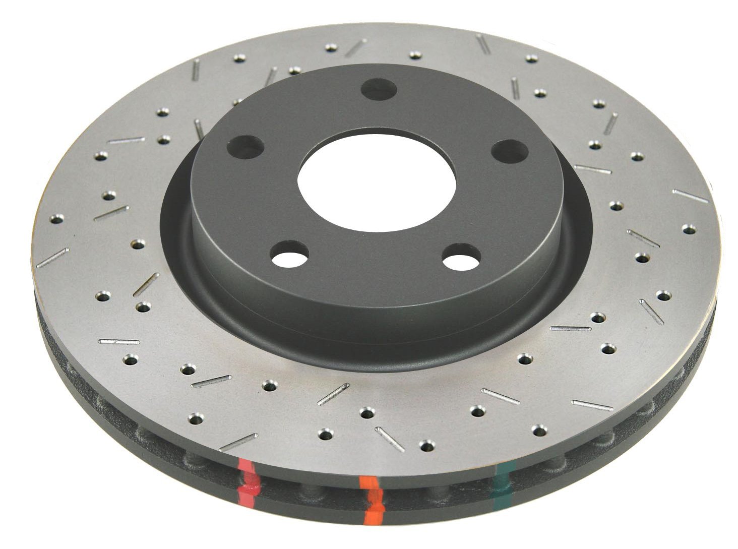 2014-2018 C7 Corvette 4000 Series Cross Drilled/Slotted Uni-Directional Rotor; Black Hub 2014-2018 C7 Corvette 4000 Series Cross Drilled/Slotted Uni-Directional Rotor; Black Hub
