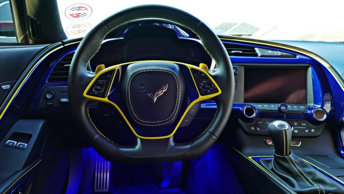 2014-2018 C7 Corvette Painted Steering Wheel Trim