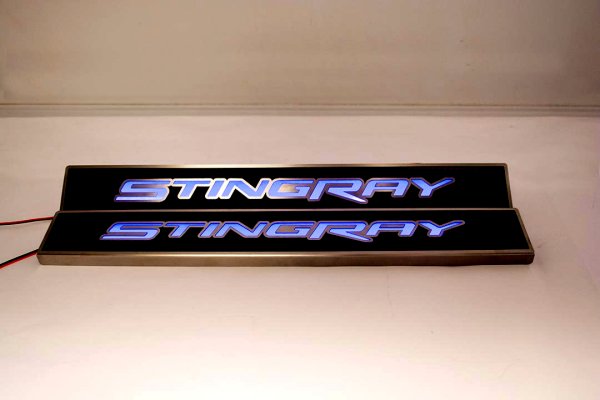 2014-2018 C7 Corvette Stingray Carbon Fiber Door Sill Plates