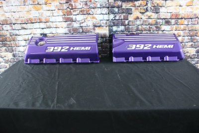 2015-2017 Dodge Challenger Fuel Rail Covers painten Plum Crazy