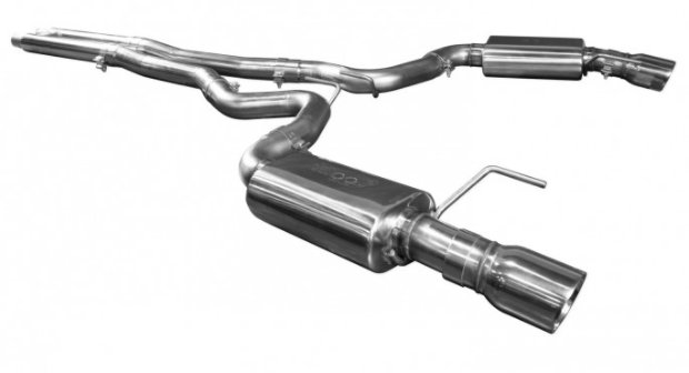 2015-2017 Mustang GT Exhaust With H-Pipe With Polished Tips