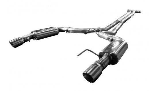 2015-2017 Mustang GT Exhaust With X-Pipe Full 3 inch With Polished Tips