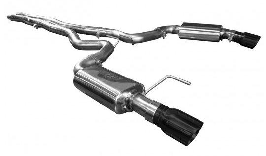 2015-2017 Mustang GT Exhaust OEM to 3 inch With Black Tips