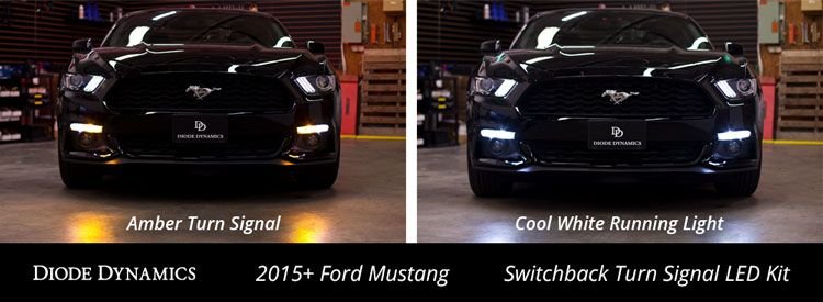 2015-2017 Ford Mustang Switchback Turn Signal LED Kit 2015-2017 Ford Mustang Switchback Turn Signal LED Kit
