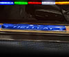 2015-2021 Dodge Challenger Hellcat/Demon Redeye LED Door Sills - Stainless W/ Real Carbon Fiber Overlay