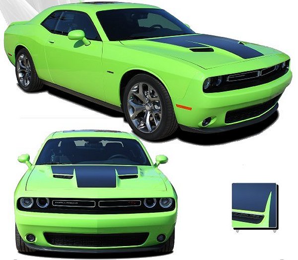 2015 Dodge Challenger / Hellcat Hood Stripe Kit