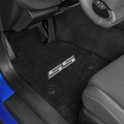 2016-2017 Camaro 6th Generation Lloyd Floor Mats Silver SS Logo