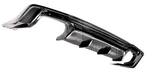 2016-2017 Camaro Carbon Fiber Quad Tip Exhaust Rear Valance 