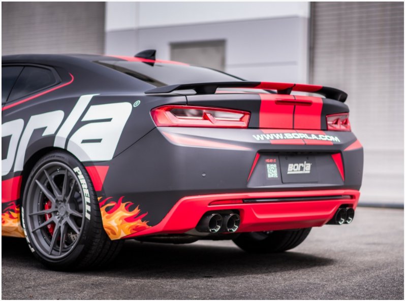 2016-2018 Camaro SS Borla ATAK Cat-Back Exhaust W/ Carbon Fiber Tips 140688CF 2016-2018 Camaro SS Borla ATAK Cat-Back Exhaust W/ Carbon Fiber Tips 140688CF