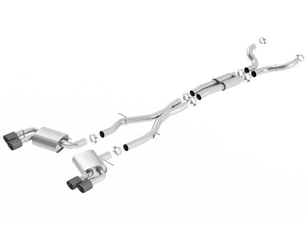 2016-2018 Camaro SS Borla ATAK Cat-Back Exhaust W/ Carbon Fiber Tips 140688CF 2016-2018 Camaro SS Borla ATAK Cat-Back Exhaust W/ Carbon Fiber Tips 140688CF
