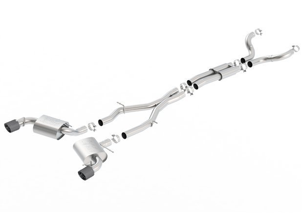 2016-2018 Camaro SS Borla S-Type Cat-Back Exhaust W/ Single Carbon Fiber Tips 140689CF 2016-2018 Camaro SS Borla S-Type Cat-Back Exhaust W/ Single Carbon Fiber Tips 140689CF