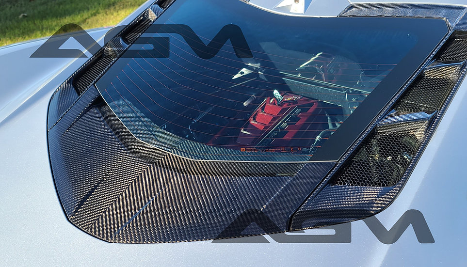 2020-2021 C8 Corvette AGM Carbon Fiber Lower Window Trim AGM-AG19