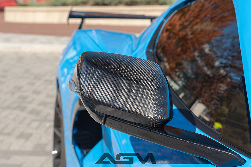 2020-2021 C8 Corvette AGM Carbon Fiber Mirror Caps AGM-AG09