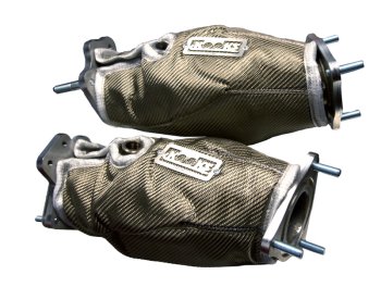 2020-2021 C8 Corvette Kooks Heat Shield Blankets For Ultra-Green Catalytic Converters