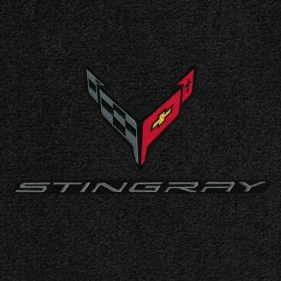 2020-2021 C8 Corvette Lloyd Floor Mats - C8 Flags Carbon & Stingray Word Carbon