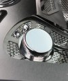 2020-2025 C8 Corvette Shock Tower Cover Inserts w/Chrome Cap 2Pc Perforated 