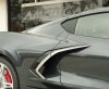 2020-2024 C8 Corvette Side Vent Trim Stainless Steel w/Chrome Molding 4pc