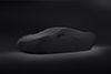 2020-2025 C8 Corvette Premium Indoor Car Cover in Black W/ Crossed Flags Logo 