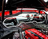 2020-2024 C8 Corvette Coupe Rear Window Carbon Fiber Frame W/ Stainless Steel Trim - Choose Finish 