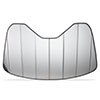 2020-2024 C8 Corvette SR1 Performance Accordion Style Sunshade - Insulated Plain Silver