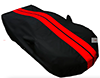 2020-2025 C8 Corvette SR1 Performance Ultraguard Plus Car Cover - Black w/ Red Stripes