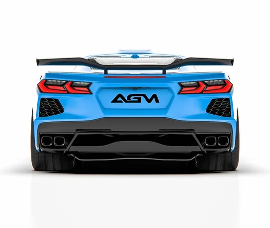 2020 2024 C8 Corvette Agm Carbon Fiber Z06 Style Spoiler